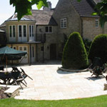 stone patio