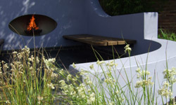 eliptical fireplace