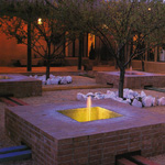 Tiled Fountain with Light