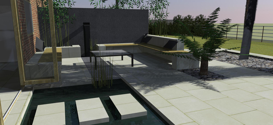 modern garden
