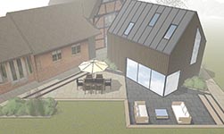 Warwickshire Garden to contemporary Extension