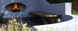 eliptical fireplace