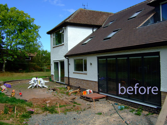 patio project - before